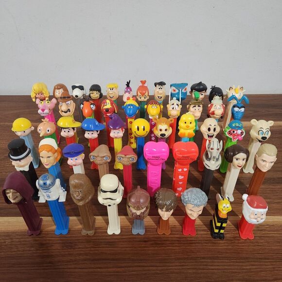 Pez Dispensers Vintage Lot of 52 Star Wars Flinstone Snoopy Lord of the Rings ET - Picture 2 of 10